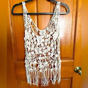 Lace Tan Tank Top